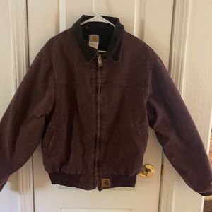 Burgundy heavyweight Carhartt coat